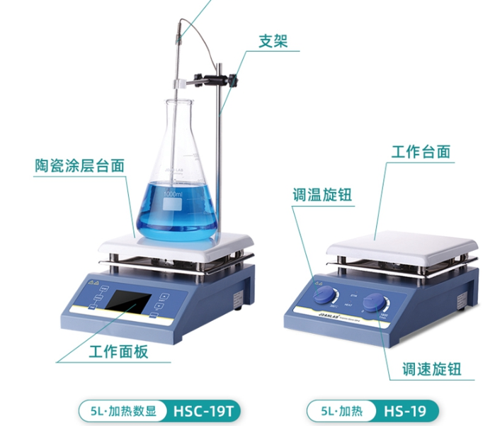 加热磁力搅拌器HS-12/HS-17/HS-19/HSC-19T