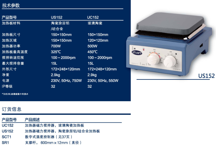 英国Stuart加热磁力搅拌器UC152