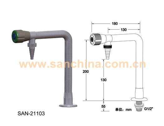 台雄SAN-21103台式单口低位水
