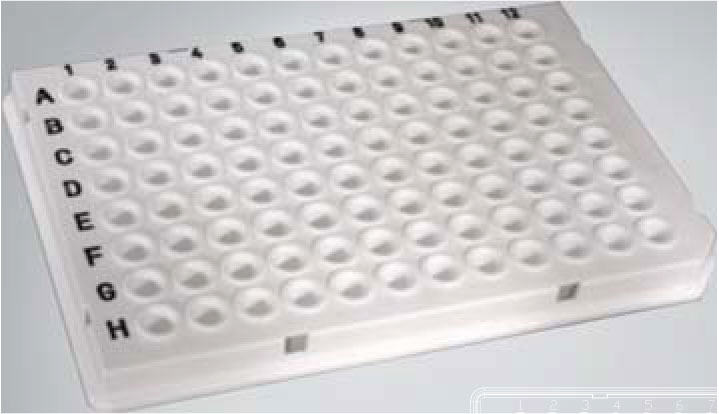 AXYGEN适配罗氏白色96孔PCR板PCR-96-LC480-W-BC（带条形码、UC-500）