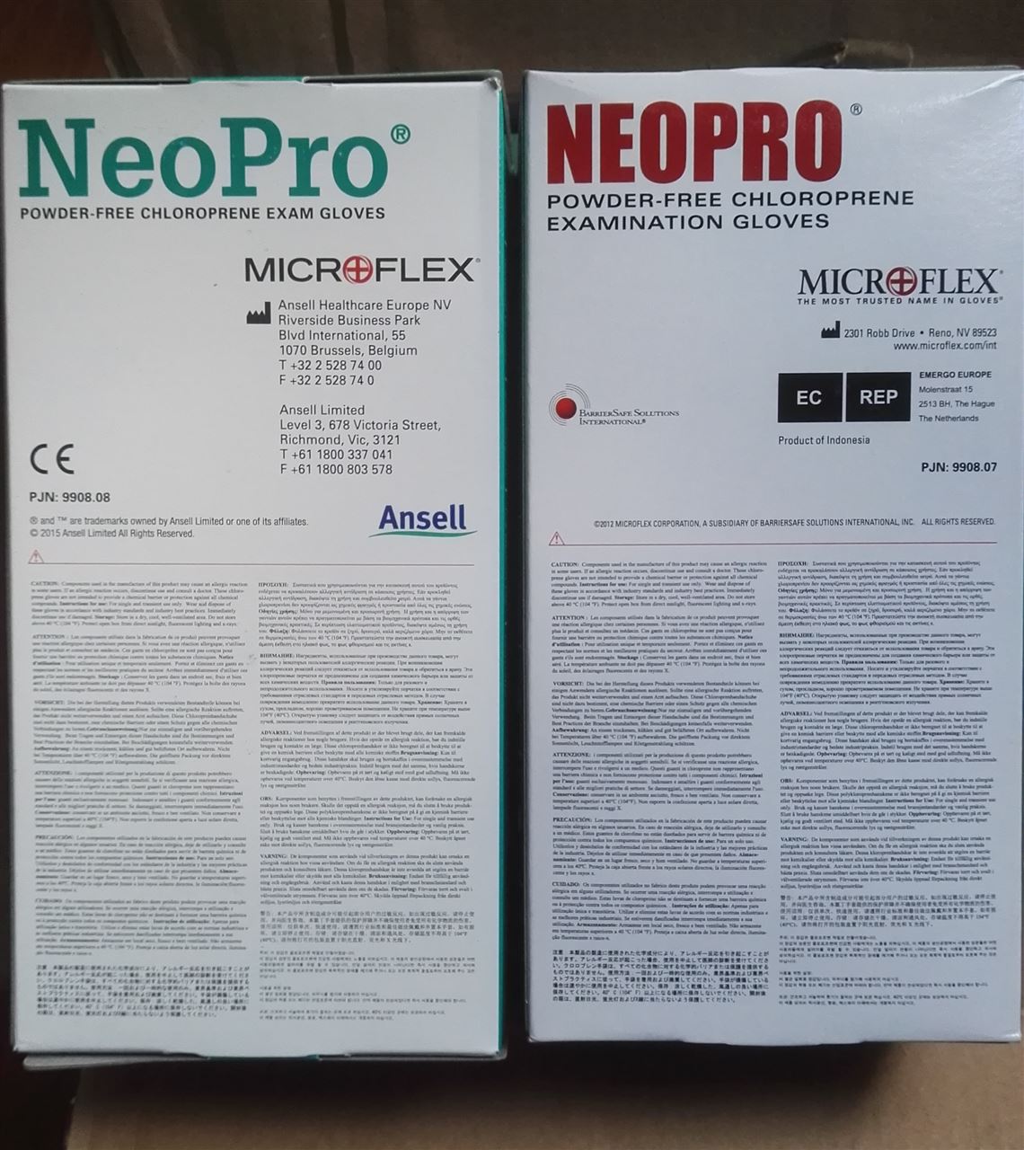 美国Microflex Neopro（牛普乐）氯丁手套NPG-INT-L/M/S