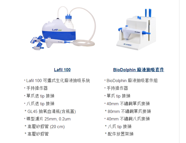 实验室生化废液抽吸系统Lafil 300 Plus