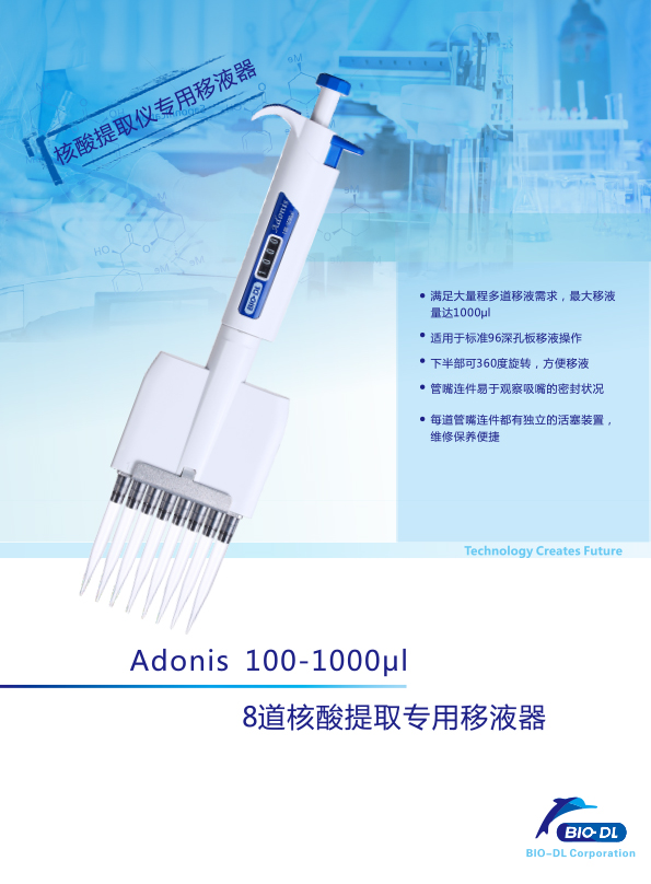 72811081B-Adnios 100-1000μl 8道核酸提取移液器