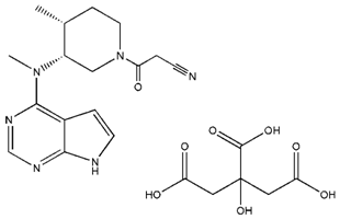 托法替尼 细胞通透性JAK3抑制剂|Tofacitinib,Citrate Salt(CP-690550)|CAS 540737-29-9
