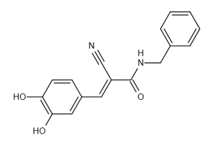 EGFR/JAK2活性抑制剂|Tyrphostin AG 490(Tyrphostin B42) 酪氨酸磷酸化抑制剂|CAS 133550-30-8