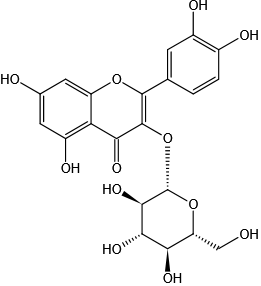 异槲皮苷Isoquercetin(NSC39471异槲皮素) 槲皮素-3-葡萄糖苷|CAS 482-35-9