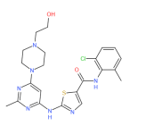 Dasatinib达沙替尼(BMS-354825) Src/Abl双抑制剂|CAS 302962-49-8
