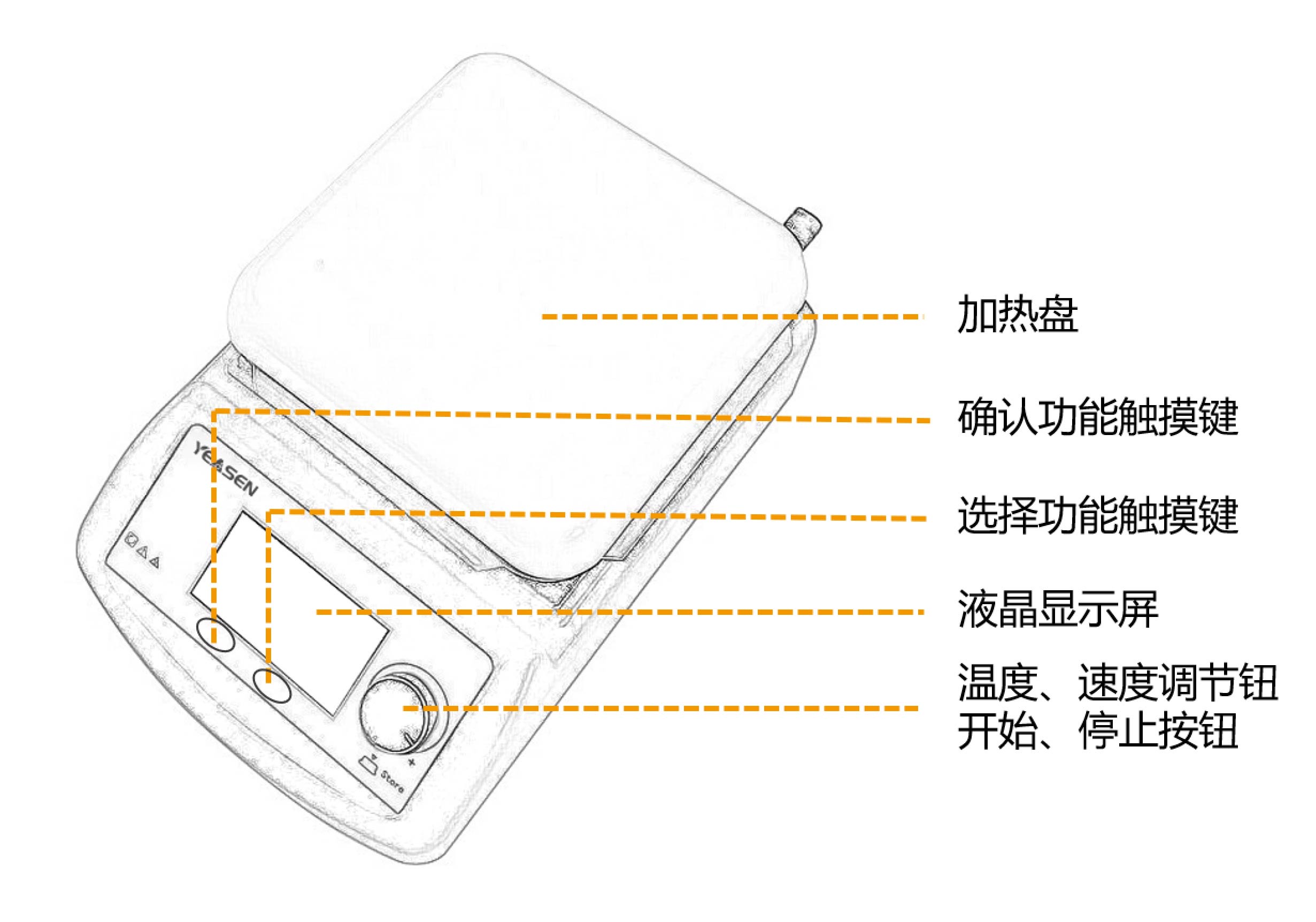 数显加热磁力搅拌器 液体混合磁力搅拌器