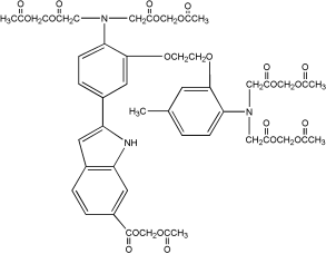 Indo-1,AM钙离子荧光探针(细胞可渗透) Indo-1钙离子探针