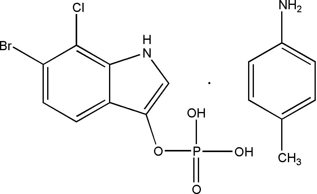 BCIP,P-toluidine Salt(5-溴-4-氯-3-吲哚磷酸,对甲苯胺盐)碱性磷酸酶显色底物